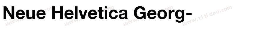 Neue Helvetica Georg字体转换